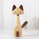 GobekUsa Black Walnut Wood Carving Figurines Nordic Style Room Decor Crafts & Gifts