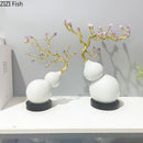 GobekUsa Gold Gourd Branches Luxury Ornaments Feng Shui Home Decor Crafts