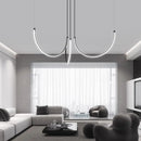 GobekUsa Copper Chandelier: Nordic Minimalist Lines Pendant Light for Living Room Decor