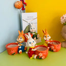 GobekUsa Cartoon Bunny Rabbit Flower Pot | Cute Indoor Succulent Planter Garden Decor