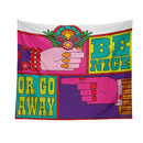 GobekUsa Baphomet Psychedelic Hippie Tapestry Wall Hanging Beach Mat Decor