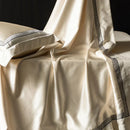 GobekUsa Luxe Champagne Bedding Set in Silky Egyptian Cotton - Queen King Sizes