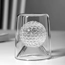 GobekUsa Golf Ball Double Tumbler: High Borosilicate Thickened Glass Cup