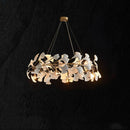 GobekUsa Ginkgo Branch Ceramic Chandelier for Luxe Dining & Study Room