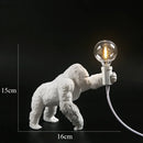 GobekUsa King Kong Gorilla Resin Table Lamp Night Light for Baby's Bedroom