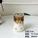 GobekUsa Glass Iced Latte Coffee Cup for Hot/Cold Beverages