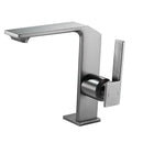 GobekUsa Brush Gold Basin Faucet: Solid Brass Bathroom Mixer Tap, Single Handle Deck Mounted
