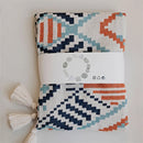 GobekUsa Boho Geometric Summer Blanket - Thin & Breathable Quilt for Children and Adults