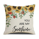 GobekUsa Lavender Flower Linen Pillowcase for Sofa Car, Living Room Decor, Throw Pillow Case