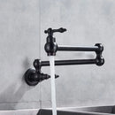 GobekUsa Brushed Gold Pot Filler Tap Wall Mounted Kitchen Faucet Single Cold Spout