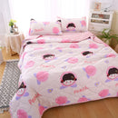 GobekUsa Daisy Print Quilted Summer Quilt Set in Soft Breathable Fabric