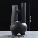 GobekUsa Elegant Striped Ceramic Vase TV Cabinet Crafts Hydroponic Home Decor Gift
