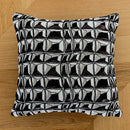 GobekUsa Geometric Jacquard Embroidered Pillow Cover in Modern Minimalist Black and White Style