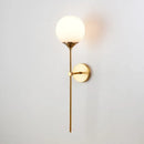 GobekUsa Golden Glass Ball Wall Sconce: Modern Nordic Metal Lighting for Living Room