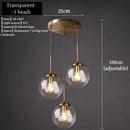 Nordic Glass Pendant Light With Polished Steel Finish