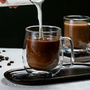 GobekUsa Double Wall Glass Coffee Cup Espresso Mug Heat Resistant Cocktail Wine Beer Mug