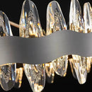 GobekUsa Crystal LED Chandelier: Modern Luxury Interior Pendant Light for Living Room