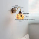 GobekUsa LED Tiffany Style Wall Lights Pull Chain Sconce Colorful Glass Stair Fixture