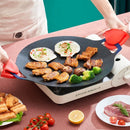 GobekUsa Korean BBQ Grill Pan: Round Non-Stick Outdoor Frying Pan for Camping & Travel