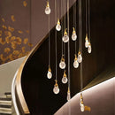 GobekUsa Gourd Shaped Crystal Chandelier for Living Room & Restaurant