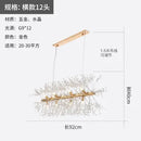 GobekUsa Crystal Dandelion Pendant Lights for Chic Home Decor