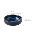 GobekUsa Japanese Blue Ceramic Tableware Set - Rice Bowl, Plate, Spoon, Udon Ramen Bowl, Soup Dish
