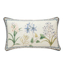 GobekUsa Botanical Leaf Watercolor Printed Linen Lumbar Pillowcase 30x50cm
