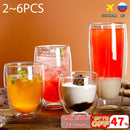 GobekUsa Double Wall Glass Cup - Versatile Drinkware for Parties