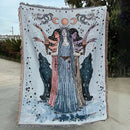 GobekUsa Abstract Face Pattern Throw Blanket 130x180cm