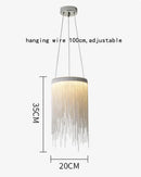 GobekUsa Gold Chain Chandelier with Remote Control - Modern LED Pendant Light for Home Décor