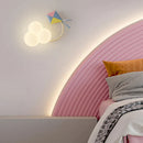 GobekUsa Kids Airplane Wall Light with Rainbow Kite Design