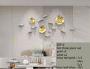 GobekUsa Carp Fish Lotus Leaf Gold Wall Pendant - Bionics Home Decor