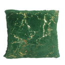 GobekUsa Golden Fur Cushion Cover White 43x43 - Luxury Home Decor Pillow Case
