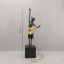 GobekUsa Guitarist Resin Figure Sculptures Home Decoration Figurines