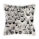 GobekUsa Halloween Linen Cushion Cover for Living Room Decor and Sofa - Trick or Treat