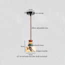 GobekUsa Iron Marble LED Pendant Light Fixture Modern Hanging Lamp Interior Decor