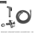 GobekUsa Brass Bidet Shower Head with Double Outlet Angle Valve