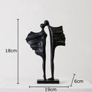 GobekUsa Abstract Lovers Resin Sculpture Modern Decor Ornaments - Couple Figures Statue