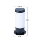 GobekUsa Black Silver Landscape Bollard Path Light for Garden Decoration