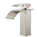 GobekUsa Brass Waterfall Basin Faucet Single Lever Deck Mount Mixer Taps