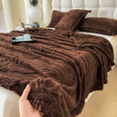 GobekUsa Chiffon Butterfly Jacquard Throw Blanket, Soft & Cozy Shawl for Couch/Bed