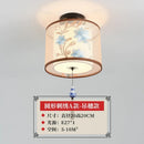 GobekUsa Lotus Chinese Chandelier Ceiling Lamp Simple Corridor Painting LED Lighting