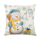 GobekUsa Christmas Pillowcase Collection - Festive Sofa Decor with Christmas Tree, Elk, Snowman