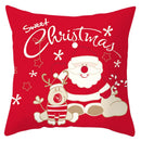 GobekUsa Christmas Santa Claus Snowflake Pillow Cover 18x18inch