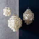 GobekUsa Aeolian Bells Shell Chandelier for Mediterranean Living Room, Shop, Bar, and Restaurant