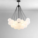 GobekUsa Frosted Glass Ball Pendant Lights for Modern Restaurant Chandelier