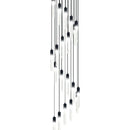 GobekUsa Crystal Bubble Chandelier Pendant Light - Modern Staircase Hanging Fixture