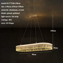 2024 GobekUsa Modern Crystal LED Chandelier for Living & Dining Room Decor