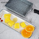 GobekUsa Japanese Medical Stone Non-Stick Frying Pan | Tamagoyaki Omelette Pan