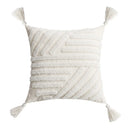 GobekUsa Ivory Tufted Cushion Cover for Home Decor, Living Room, Sofa, Bedroom
